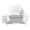 Chrome Plated Steel 2-Piece Small Dish Drainer by Sweet Home Collection® - 3 of 4