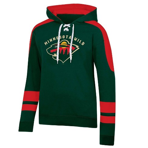 Nhl Minnesota Wild Girls' Poly Fleece Hooded Sweatshirt - L : Target