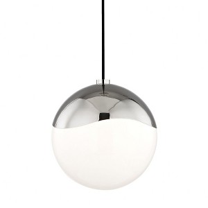 Mitzi Ella 1 - Light Pendant in  Polished Nickel White Shade - 1 of 2