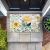 Stupell Industries Yellow Flower Garden Printed Outdoor Door Mat, design by Kim Allen, 18"x30" - 3 of 4