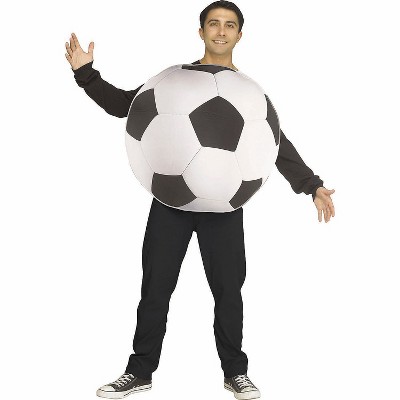 Fun World Adult Realistic Print Soccer Ball Costume - Size One Size Fits Most - White