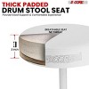 Racxily 5 Core Drum Throne 3" Thick Padded Comfortable Guitar Stool Drummer Chair Adjustable Musician Seat - 2 of 4