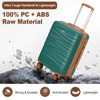 Hykolity 20 24 28 Inch Luggage Set 3 Pcs Expandable Travel Suitcases Durable PC+ABS with TSA Lock & Dual Spinner Wheels - 3 of 4