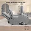 homfan Power Lift Recliner w/Heat & Massage - PU Electric Chair for Elderly, Adjustable Back/Legs - Heavy Duty - 4 of 4