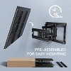 Full Motion TV Wall Mount for 32-65 In flat screen TVs weighing up to 99 LBS, Max VESA 400 x 400mm, Tool free tilting and rotation - 4 of 4