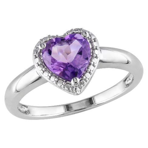1 05 Ct T W Amethyst Ring In Sterling Silver Target