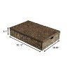 happimess Holden 30" Classic Costal Hand-Woven Hyacinth Wicker Under Bed Storage Basket with Lid - 4 of 4