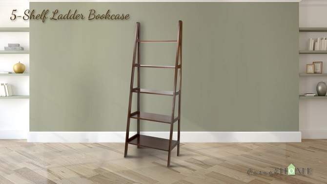 5 Shelf Ladder Bookcase - Flora Home, 2 of 14, play video