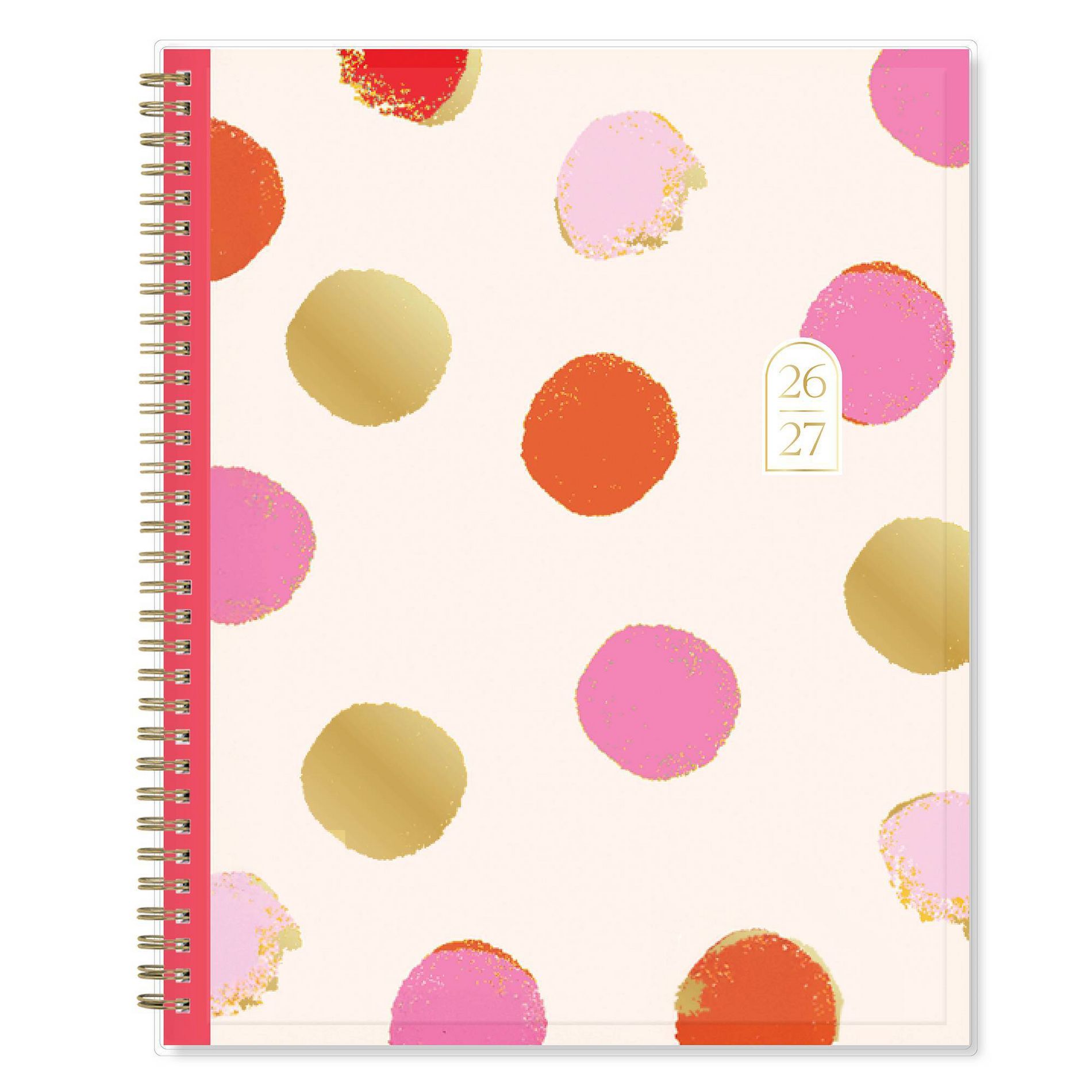Rhi James for Blue Sky Weekly/Monthly Planning Calendar (15 Month) Wirebound 8.5"x11" Clear Multi Cover - Cream Dot