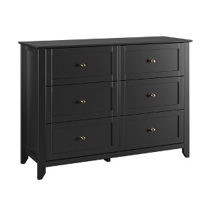 6-Drawer Dresser Storage Cabinet for Bedroom, Modern Wood Organizer TV Stand Console for Living Room, Entryway & Hallway - 1 of 4