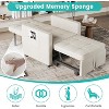 3-in-1 Convertible Sleeper Chair Bed, Pull-Out Sofa Bed with Adjustable Backrest & Modern Linen Fabric, Space-Saving Chair - 3 of 4