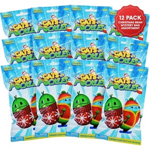 Cats vs Pickles 12 Pack Christmas Bean Mystery Bags - Bean Filled Plushies for Advent Calendars - Surprise Collectibles for Kids & Adults - 12 Pack - 1 of 4