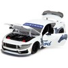 2024 Ford Mustang Dark Horse White with "Mustang Horse Graphics" "Bigtime Muscle" Series 1/24 Diecast Model Car by Jada - 2 of 4