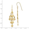 Black Bow Jewelry Diamond Cut Rhombus Chandelier Earrings in 14k Yellow Gold - 4 of 4