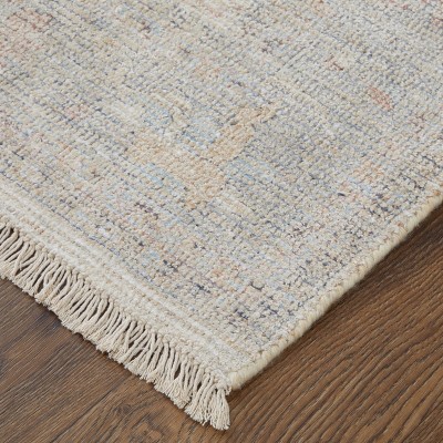 Handmade Ivory Wool Rectangular Area Rug 2' x 3'