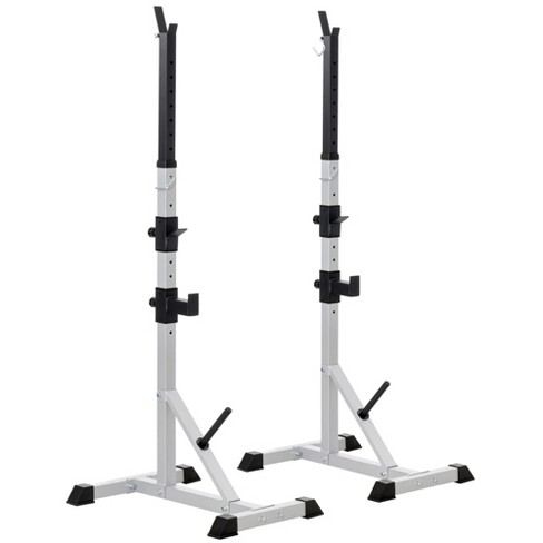 Multi-Function Adjustable Power Rack Exercise Squat Stand with J