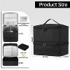 Double-Layer Nail Polish Organizer Bag, Holds 27 Bottles (15ML/0.5 FL.OZ or Larger), Nail Tools & Dryer Storage Case with Adjustable Dividers - 3 of 4