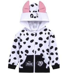 Disney Classics Girls Fleece Zip Up Cosplay Hoodie Little Kid to Big Kid Sizes (2T - 14-16) - 1 of 4
