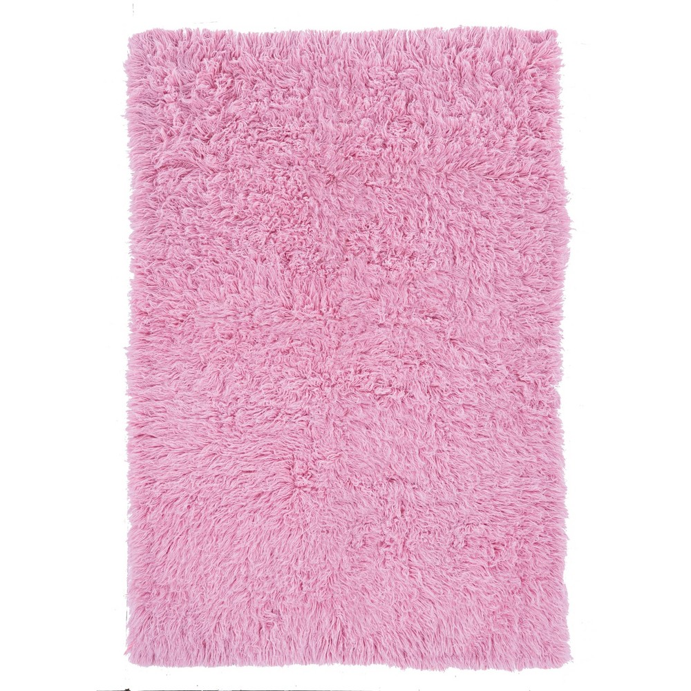 8'x10' New Flokati Area Rug Light Pink - Linon