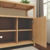 Mshliw 49" Bamboo Sideboard with Doors & Shelves, Natural Storage Cabinet for Living Room, Dining Room, Bathroom or Entryway - 2 of 4