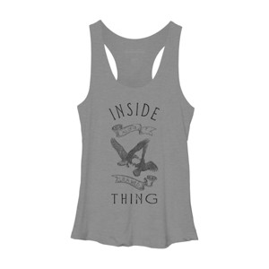 Women's Design By Humans Inside All Of Us Is A Wild Thing By magdadesign Racerback Tank Top - 1 of 3