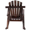 Patio Wooden Rocking Chair,Chaise Rocking Chair,Fir log Rocking Chair,Porch Rocker Chair,Outdoor Rocking Chair -The Pop Home - 4 of 4