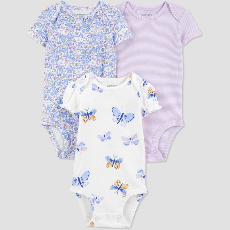 Carter's Just One You® Baby Girls' 3pk Bodysuit, 1 of 7