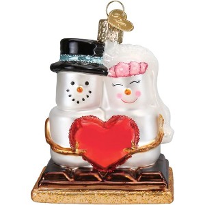 Old World Christmas Glass Blown Ornament for Christmas Tree, S'Mores In Love - 1 of 4