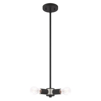 Black Crystal Mini 3-Light Candle Chandelier