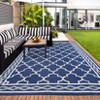Outdoor Rug, Waterproof Reversible Patio Carpet,  Print Camping Rug, Geometric RV Mat for Deck, Balcony, Picnic & Beach - 2 of 4