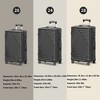 SUGIFT 3 Piece Luggage Sets Hard Shell Suitcase Set with TSA Lock, 20in24in28in, Black - 2 of 4