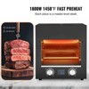 VEVOR Electric Steak Grill, 1800W Smokeless Infrared Electric Broiler, 1450°F Stainless Steel Steak Cooker with 6-Tier Adjustable Rack, Black - 3 of 4
