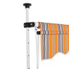 vidaXL Awning Post Set White 118.1 in.x96.5 in. Iron - 2 of 4