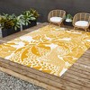 evamatise Surreal Jungle in Bright Yellow Outdoor Rug - Deny Designs - 3 of 4