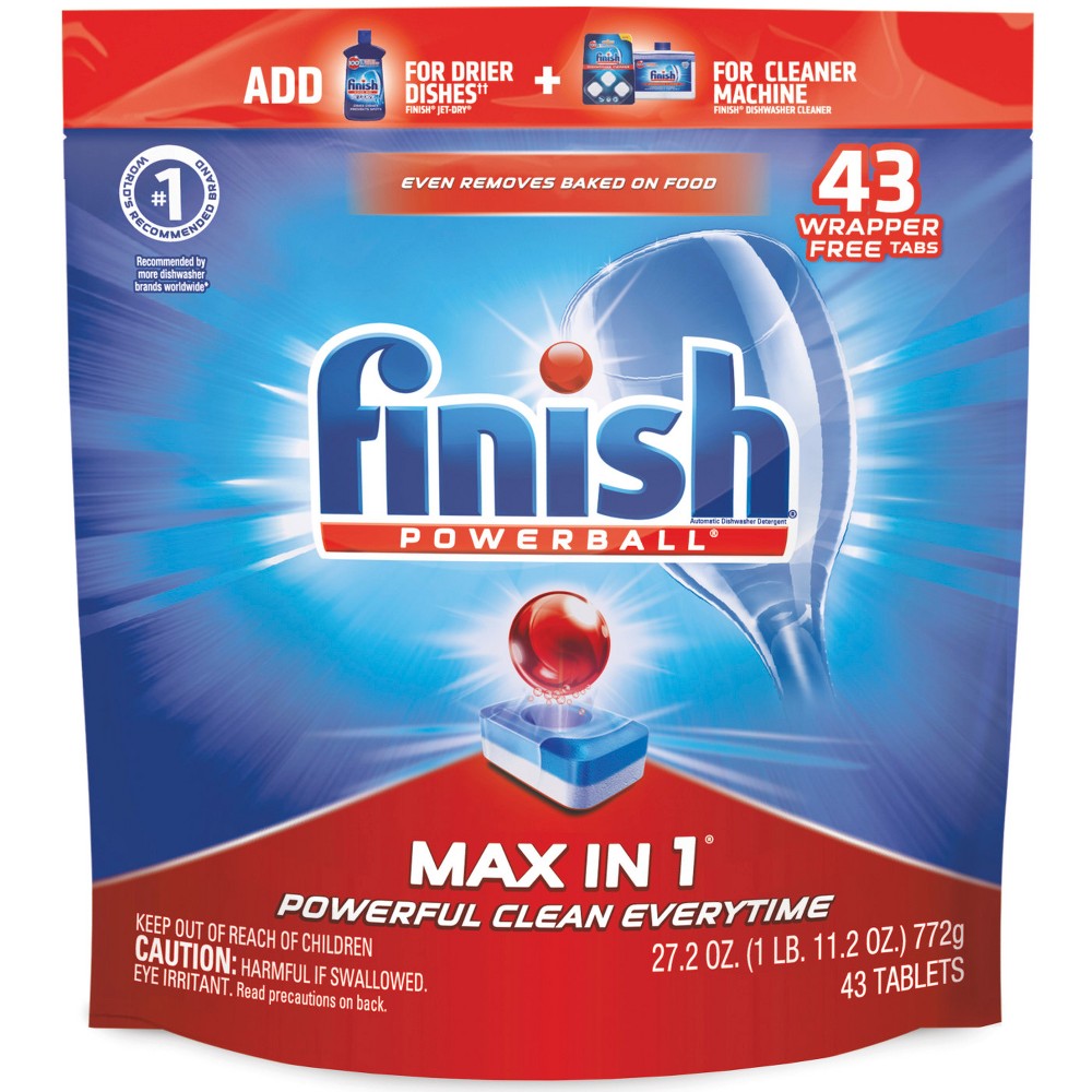 UPC 051700990504 product image for Finish Max-in-1 Dishwasher Detergent Tabs - 43ct | upcitemdb.com