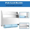 5052 Aluminum Wall-Mounted Storage Cabinet, 3-Tier Organizer with Flip-Out Work Table & Paper Towel Rack for Tools and Supplies, Garage Tool Cabinet - 3 of 4