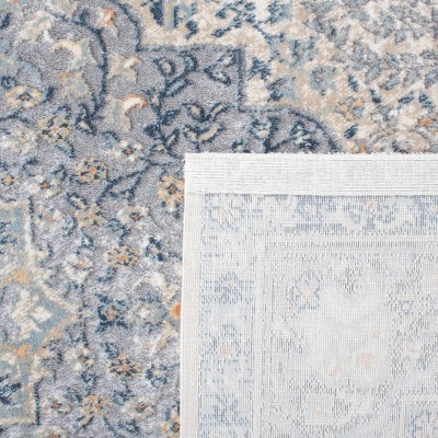 Cream and Beige Hand-Knotted Wool Rectangular Area Rug
