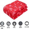 Comfort Flannel Blanket Super Soft Christmas Prints Throw Blanket Christmas Gift. - 4 of 4