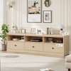 TV Stand for 75 Inch TV, Mid-Century Modern Entertainment Center with Storage Drawer,70" TV Console Media Cabinet - 3 of 4