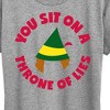 Women's - ELF - Christmas Family Set Throne Of Lies Short Sleeve Graphic T-Shirt - 2 of 4