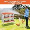 TackView Galvanized Steel Chicken Nesting Box with Compartments – Wall-Mount Egg Laying Box with Large Vented Holes - 2 of 4