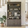 72" Kitchen Sideboard Cabinet with Storage, Coffee Bar Cabinet with LED Lights - 4 of 4