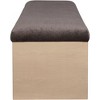 Meridian Furniture,Lawson Velour Fur Fabric Bench - 4 of 4