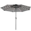 Sonkuki Patio 10FT LED Market Umbrellas With Solar Lights, Table Umbrella for Patio and Outdoor With Tilt Button for Deck and Pool - 2 of 4