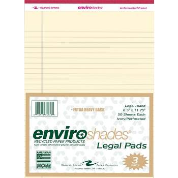 School Smart Junior Legal Pads, 5 X 8 Inches, 50 Sheets Each, Canary, Pack  Of 12 : Target