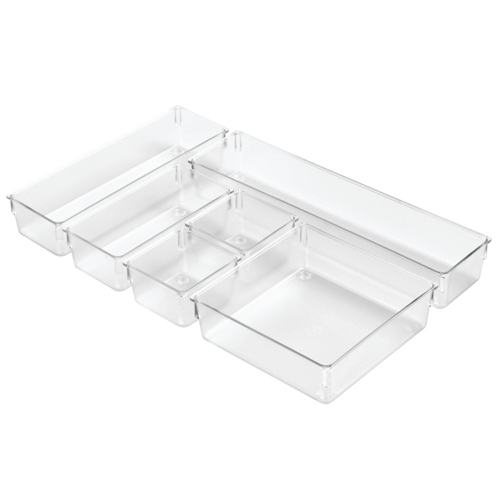 UPC 081492001744 product image for iDESIGN Plastic in Drawer Organizer Trays for Kitchen Utensils Set Silverware: C | upcitemdb.com