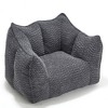 CAVINAS Chenille Fabric Bean Bag Chair,Lazy Sofa Chair with Armrest and High-Resilience Foam,Lounge Chair for Living Room - 2 of 4