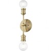 Livex Lighting Lansdale 2 - Light Vanity in  Antique Brass - 3 of 4