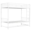 Twin-Over-Twin Metal Bunk Bed with Shelf and Safety Guardrails - 4 of 4