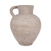 Vase Terracotta Pottery Handled Textured Matte Finish Casual Home Bedroom Office Decor - 22" Ivory & Tan - 2 of 4